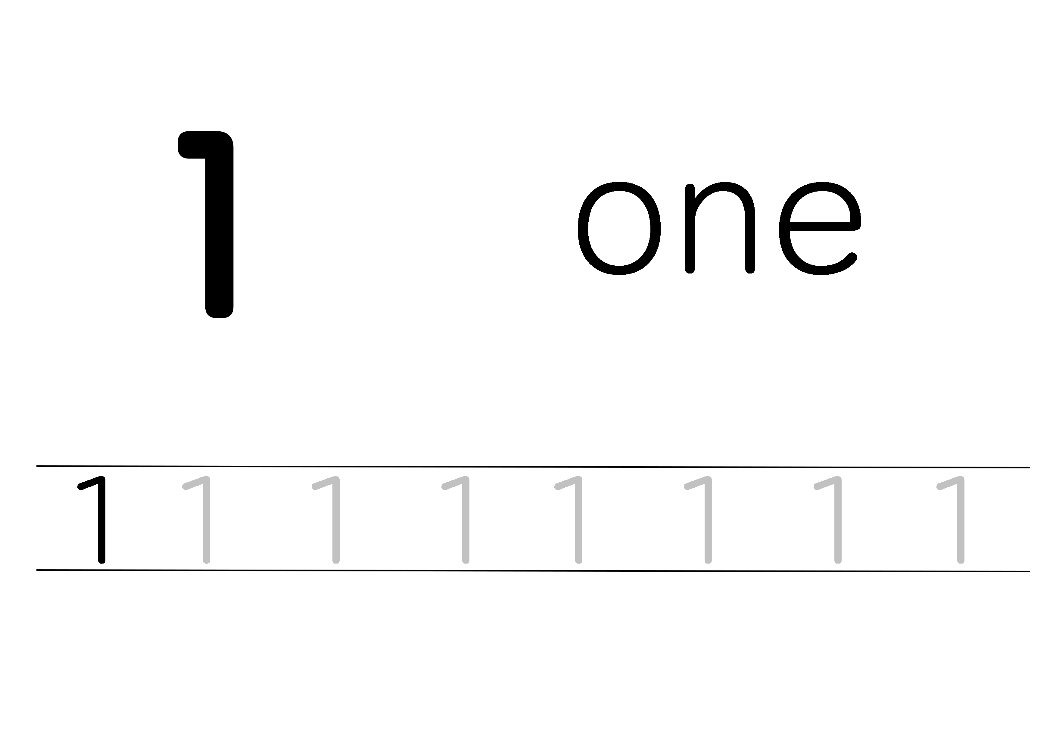 1 - One