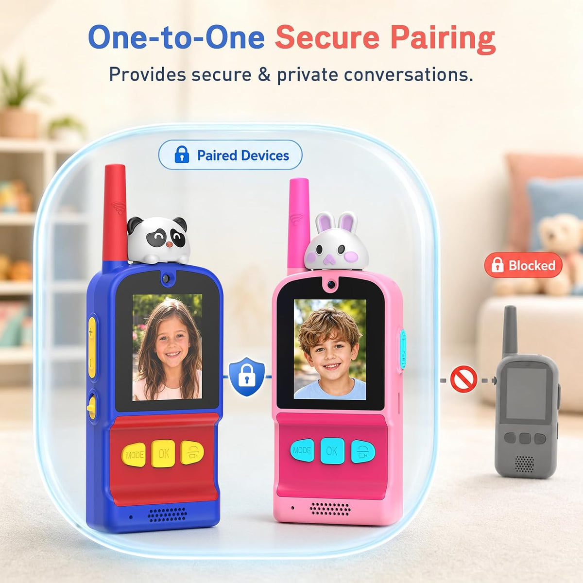 Video Walkie Talkies for Kids 2 Pack