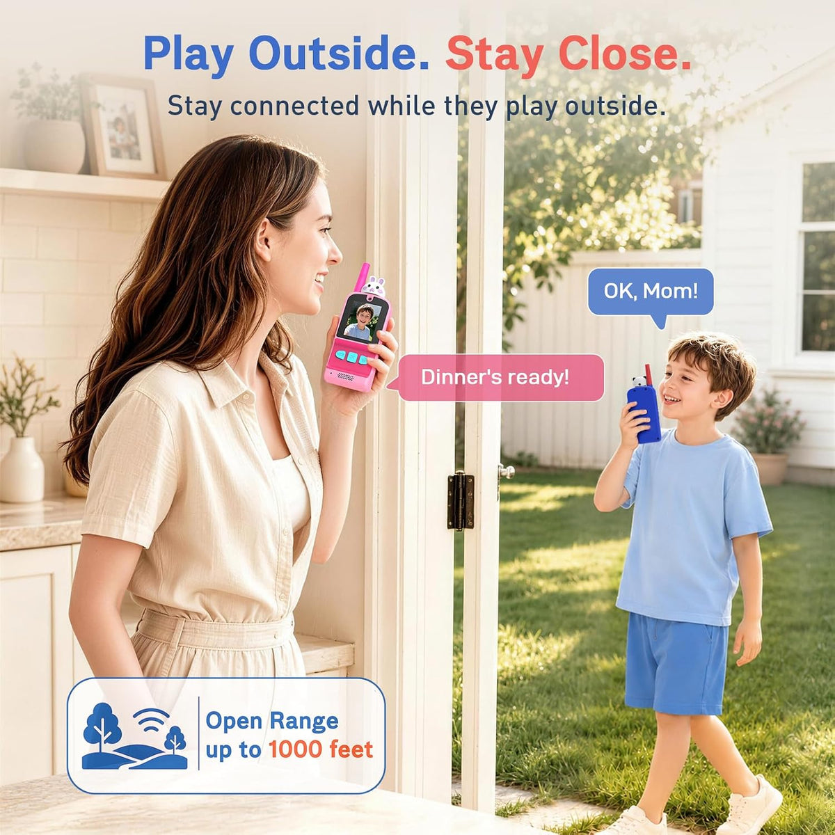 Video Walkie Talkies for Kids 2 Pack