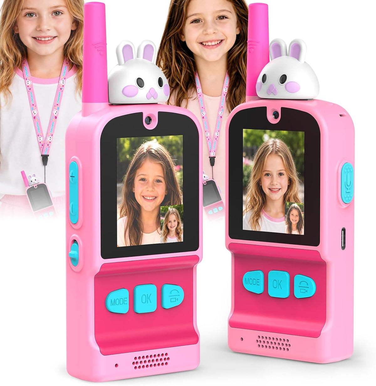 Video Walkie Talkies for Kids 2 Pack