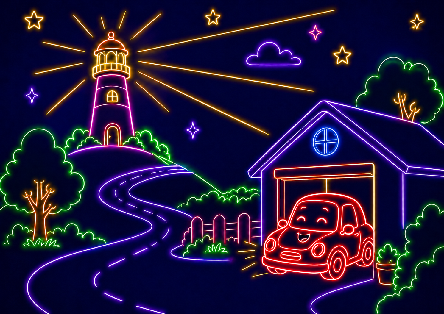 The Little Car and the Lighthouse 4