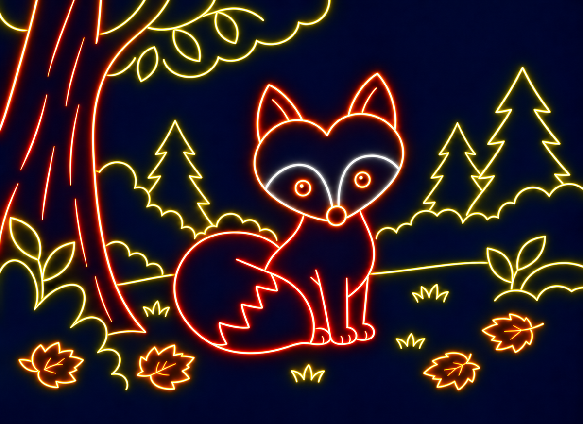 Fox Under the Tree