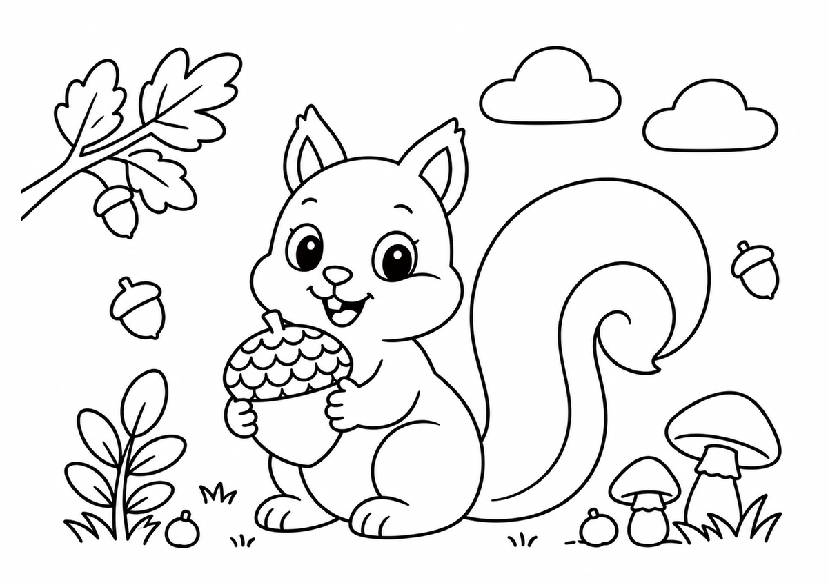 Squirrel’s Acorn Hunt