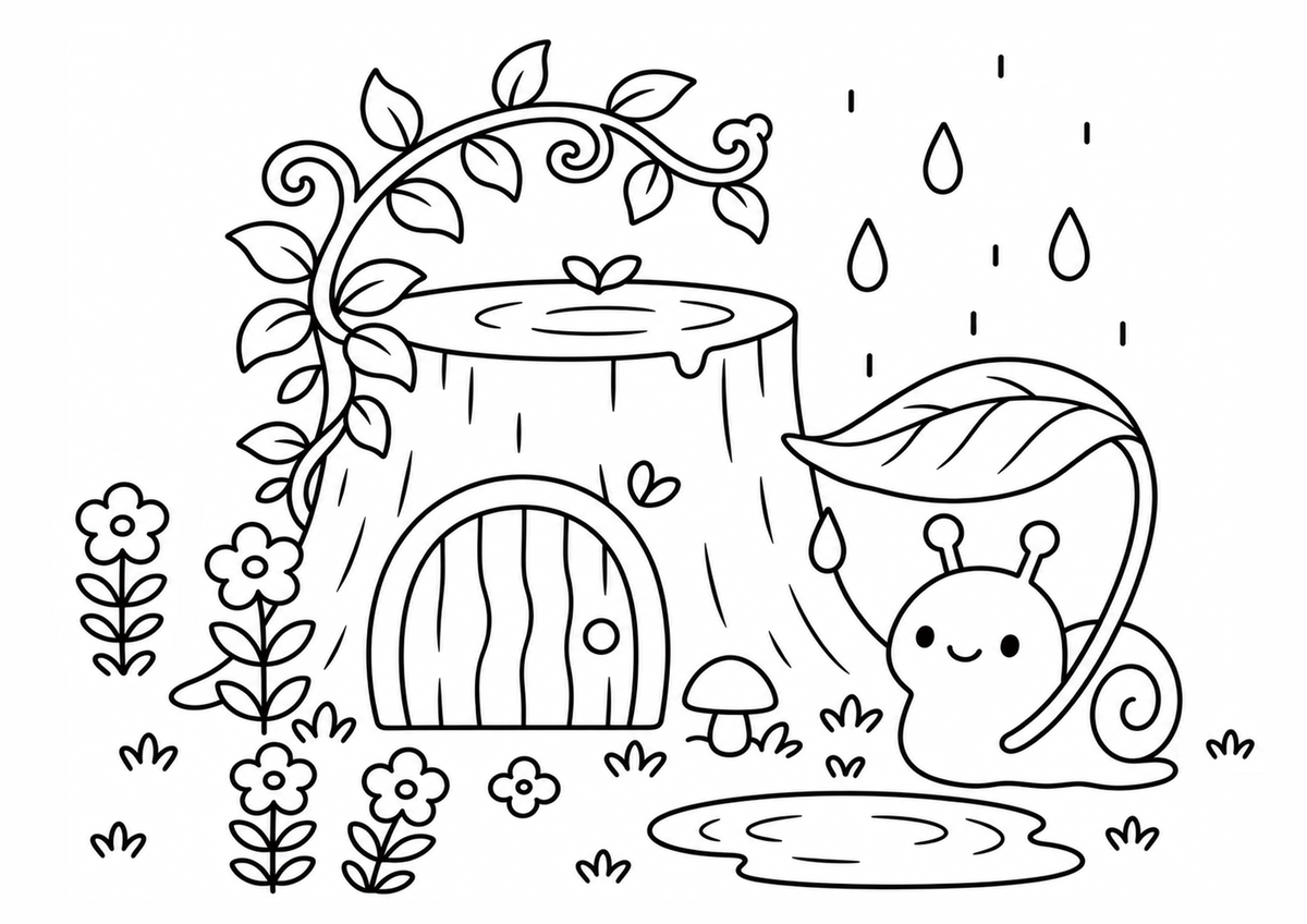 Snail’s Rainy Day
