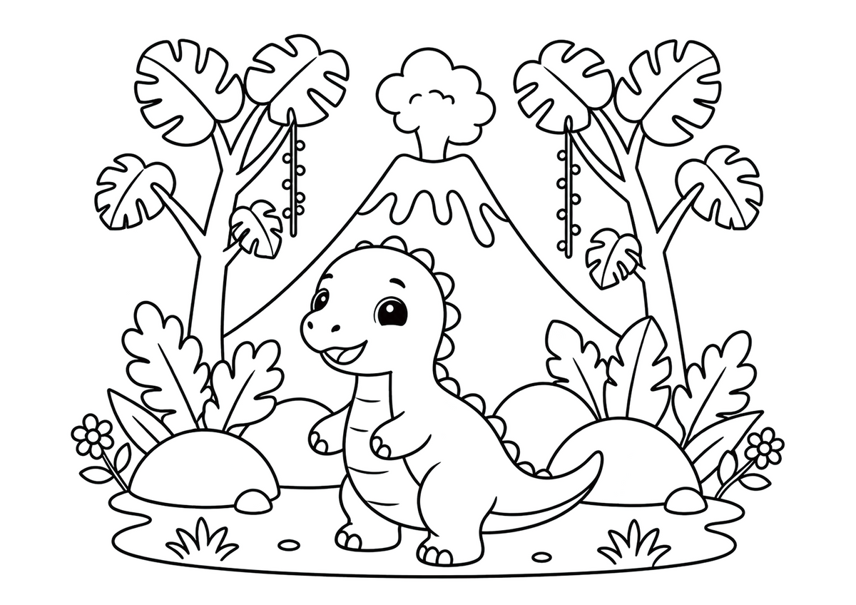 Dinosaur Volcano Adventure